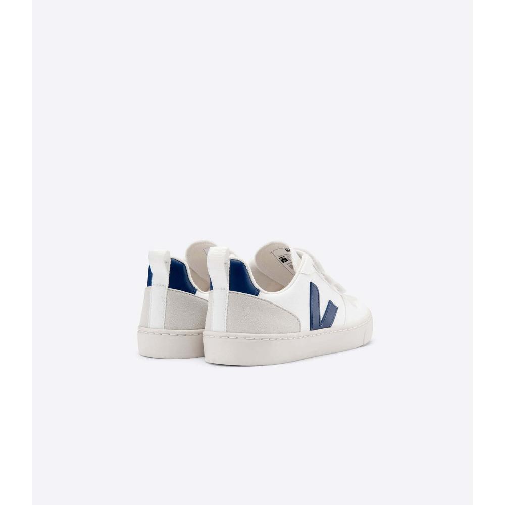 Veja V-10 CWL Cipő Gyerek White/Navy | HU 774LIS